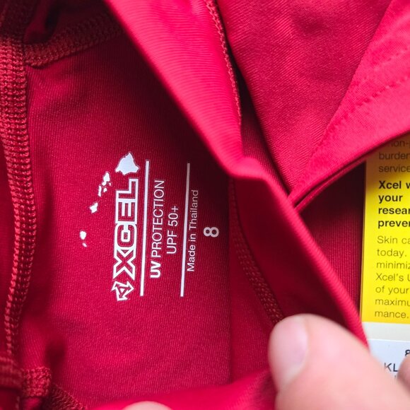 XCel Shortsleeve Kid's Surf Swimming Shirt Red 40529 NWT - Picture 12 of 12